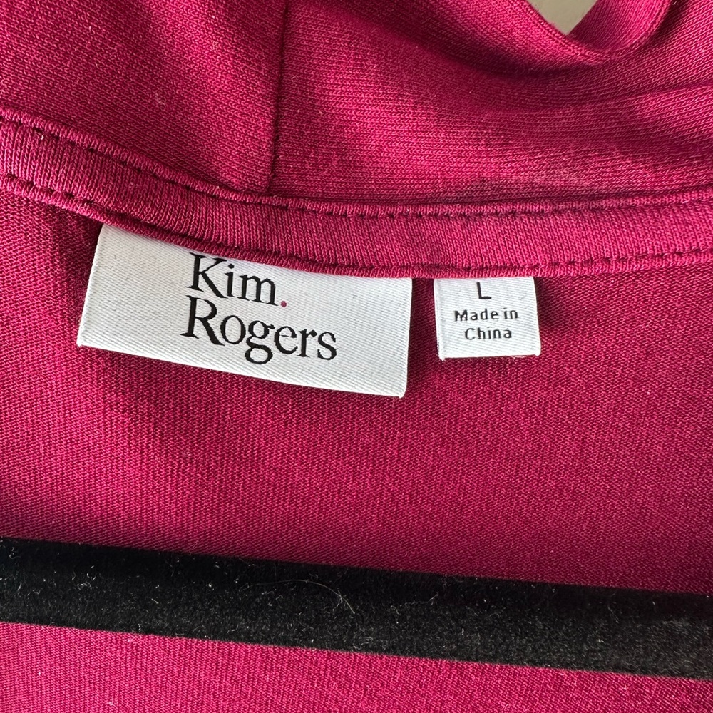 Kim Rogers Magenta Open Front Cardigan - Picture 2 of 5